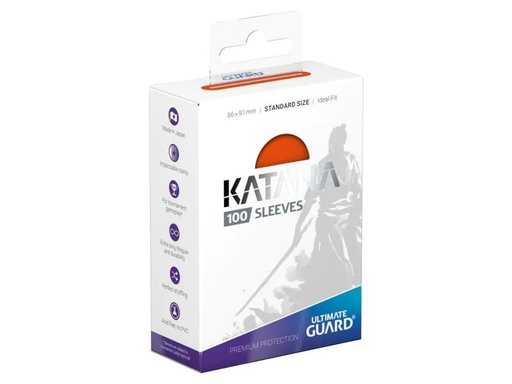 [90215265 1320008] Ultimate Guard Kartenhülle Katana Sleeves Standardgrösse Orange 100