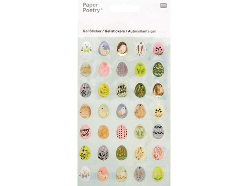 [90215353 1033392] Rico Design Sticker Ostereier, Gel, 1 Blatt