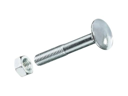[90215384 1288271] Krafter Schlossschrauben M 6 x 45 mm mit Muttern Stahl, 6 Stück