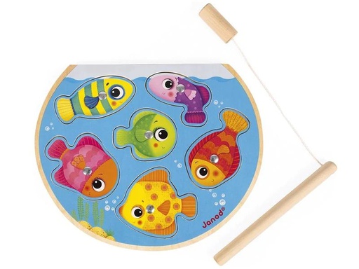 [90215627 1321298] Janod Holzpuzzle Angeln im Fischglas