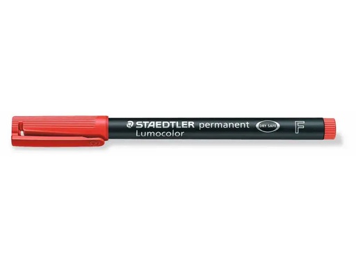 [90034389 914776] Staedtler Folienstift Lumocolor 318 F Rot, permanent