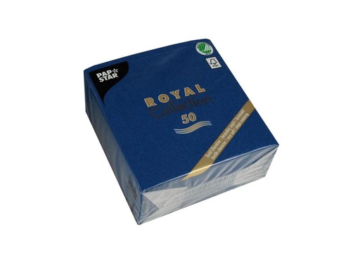 [90034393 553443] Papstar Papierservietten Royal Collection 50 Stück, Dunkelblau