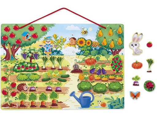 [90216000 1321254] Janod Beschäftigungsspielzeug Mein magnetischer Garten