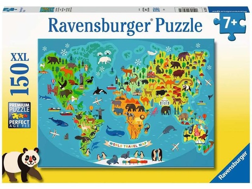 [90216134 1285447] Ravensburger Puzzle Tierische Weltkarte