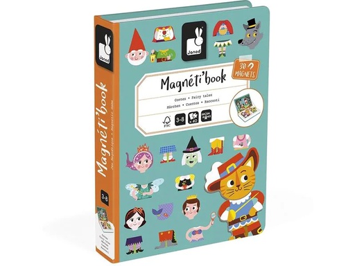 [90216266 1321243] Janod Beschäftigungsspielzeug Magnetbuch Märchen