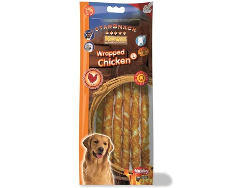 [90216288 1312093] Nobby Kausnack StarSnack Barbecue Wrapped Chicken L, 144 g