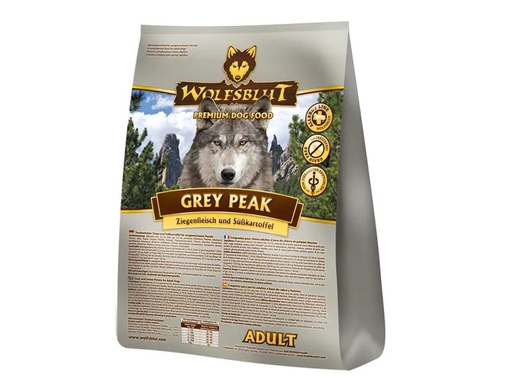 [90216290 1314637] Wolfsblut Trockenfutter Dog Grey Peak Adult, 12.5 kg