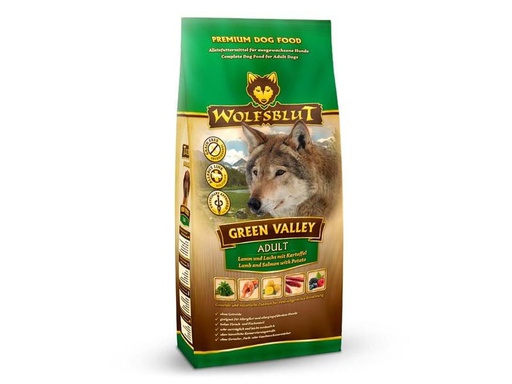 [90216292 1314635] Wolfsblut Trockenfutter Dog Green Valley Adult, 12.5 kg