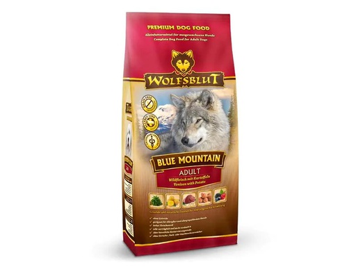 [90216294 1314634] Wolfsblut Trockenfutter Dog Blue Mountain Adult, 12.5 kg