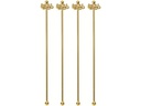 Paderno Cocktailrührer Krake 4 Stück, Gold
