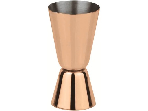 [90216362 1304490] Paderno Cocktail-Doppelmass 40/20 ml, Kupfer/Rosé