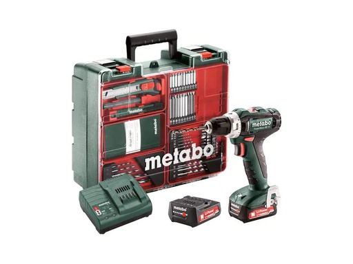 [90216407 922560] Metabo Akku-Bohrschrauber PowerMaxx BS 12 Set Kit