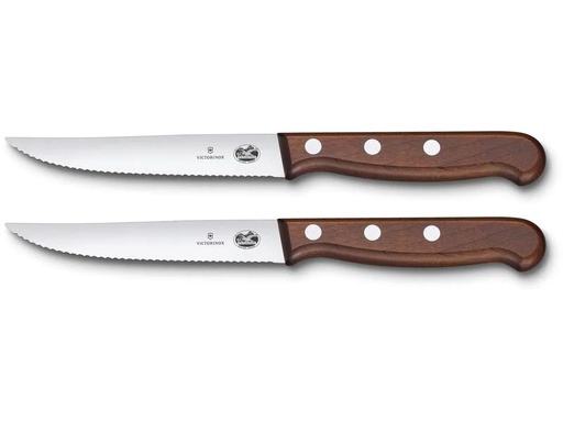 [90216413 1323630] Victorinox Steak-Pizzamesser-Set 2 Stück, Ahornholz