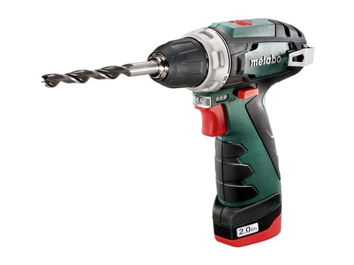 [90216573 1106666] Metabo Akku-Bohrschrauber PowerMaxx BS Basic 12 V Kit 2x 2.0 Ah