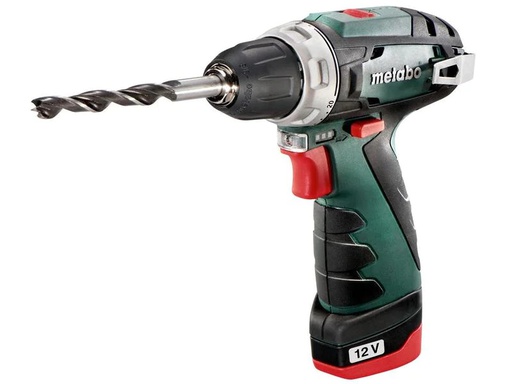[90216674 1321075] Metabo Akku-Bohrschrauber PowerMaxx BS Basic 2 x 2.0 Ah