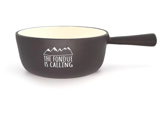 [90216768 1292166] Heidi Cheese Line Fondue-Caquelon The Fondue is calling Schwarz