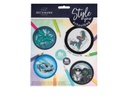 Beckmann Badges Kletties 4 Stück, Schwarz