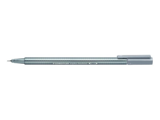 [90034674 914678] Staedtler Fineliner Triplus 334 0.3 mm, Steingrau