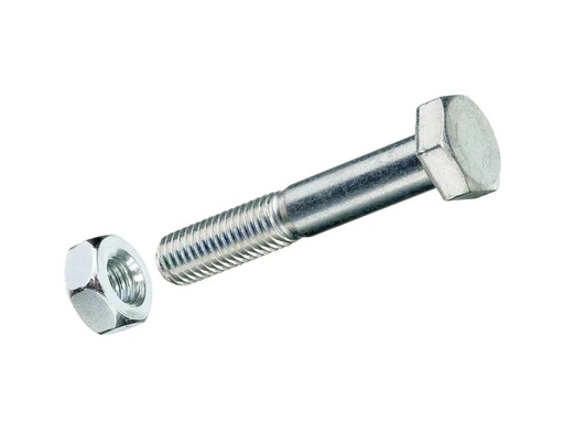 [90217695 1288431] Krafter Sechskantschrauben M 10 x 80 mm mit Muttern Stahl, 2 Stück