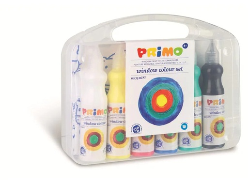 [90034927 1170279] Primo Window Color 6 x 75 ml, Mehrfarbig
