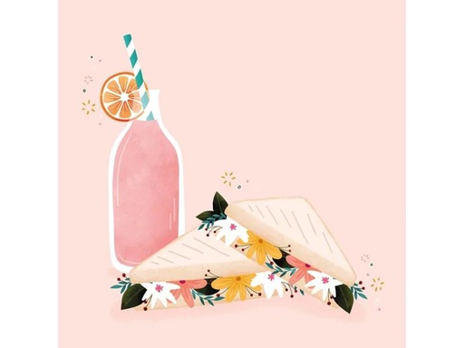 [90217962 1320681] Chic Mic Papierservietten Sandwiches 33 cm x 33 cm, 20 Stück