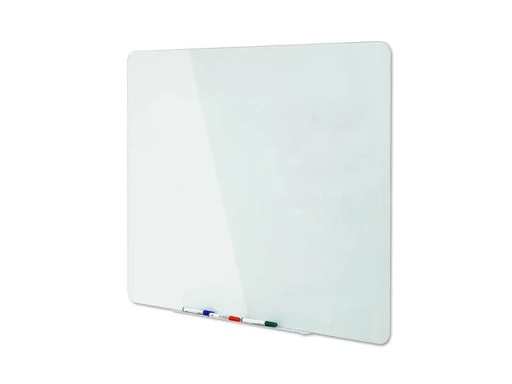 [90003483 265648] Bi-Office Magnethaftendes Glassboard 90 cm x 120 cm, Weiss