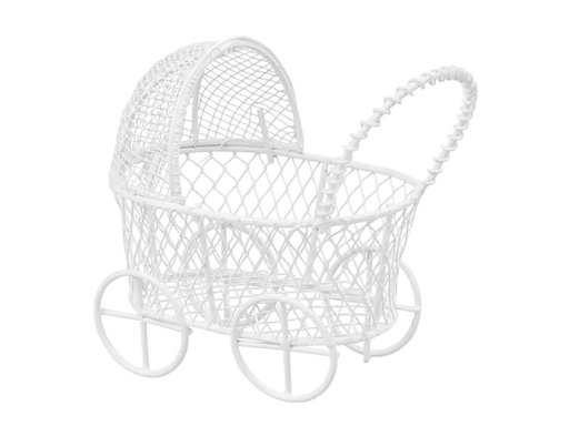 [90218446 1281422] HobbyFun Mini-Figur Kinderwagen weiss