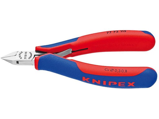 [90035237 846926] Knipex Elektronik-Seitenschneider spitzer Mini-Kopf, 115 mm