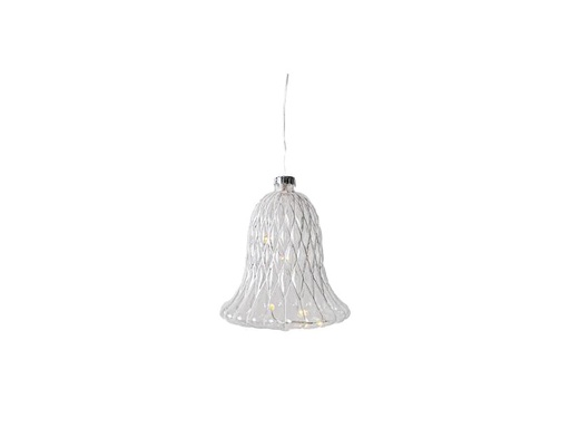 [90219581 1332322] Sirius Weihnachtskugel Luna Glocke, Ø 9 cm, Weiss