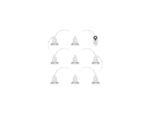 [90219651 1332325] Sirius Weihnachtslichterkette Tiffany Glocke, 8 × Lampen, Silber