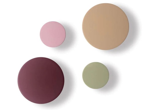 [90219683 1333366] Remember Wandhaken 4 stück, Beige/Fuchsia