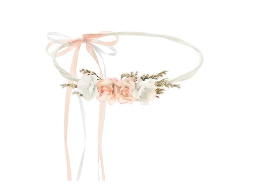 [90219707 1279851] Partydeco Hochzeitsaccessoire Blumenkranz 18 cm, Peach