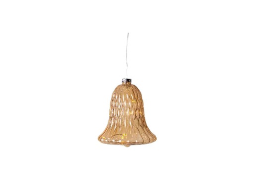 [90219708 1332321] Sirius Weihnachtskugel Luna Glocke, Ø 9 cm, Hellbraun