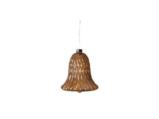 [90219725 1332319] Sirius Weihnachtskugel Luna Glocke, Ø 9 cm, Braun