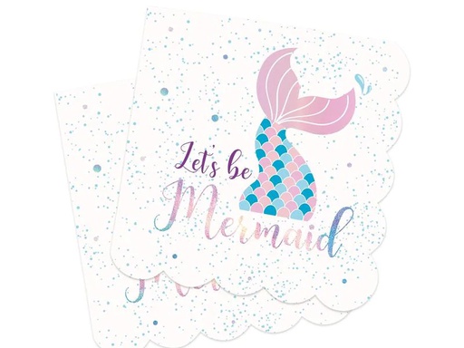 [90035321 1147168] ScrapCooking Papierservietten Meerjungfrau 33 cm x 33 cm, 20 Stück