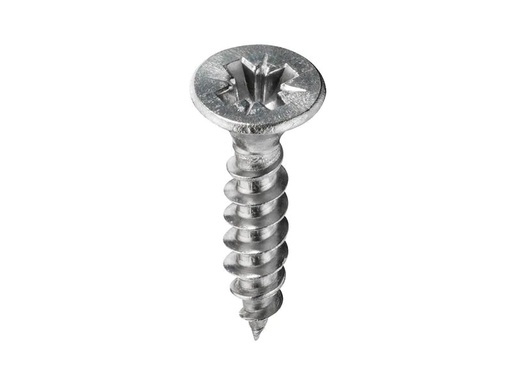 [90219952 1288550] Krafter Spanplattenschrauben Senkkopf 3 x 30 mm Edelstahl, 8 Stück