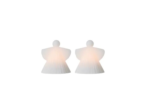 [90220065 1332301] Sirius Tischdeko Asta, Ø 9.2 x H 10 cm, 2er Set, Weiss