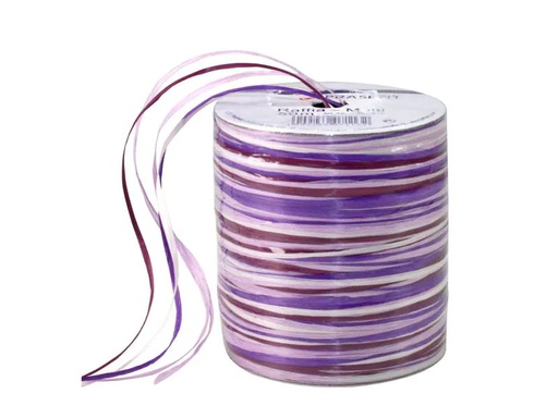 [90220147 1318995] Pattberg Geschenkband Raffia Multi 50 m, Lila/Violett