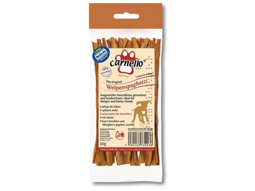 [90220266 1318920] Carnello Kausnack Welpenspaghetti 12 cm, 30 g