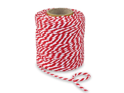 [90220500 1318957] Pattberg Baumwollkordel 0.2 cm x 50 m, Rot