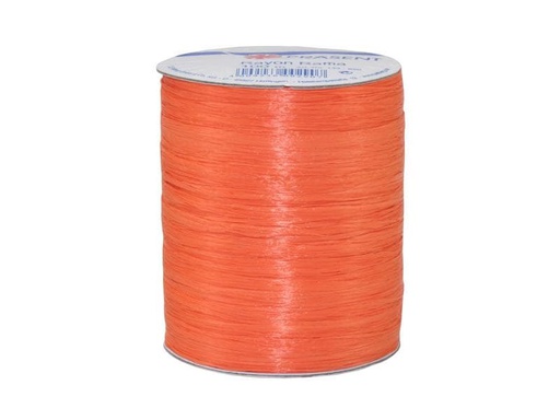 [90220543 1318982] Pattberg Geschenkband Raffia Rayon 100 m, Tangerine