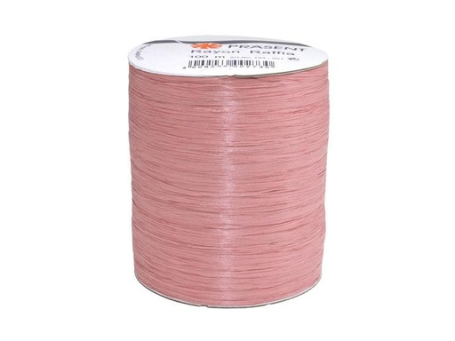 [90220550 1318983] Pattberg Geschenkband Raffia Rayon 100 m, Altrosa