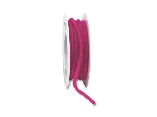 [90220624 1319101] Pattberg Textilband Elbe Wolle 0.5 cm x 15 m, Magenta