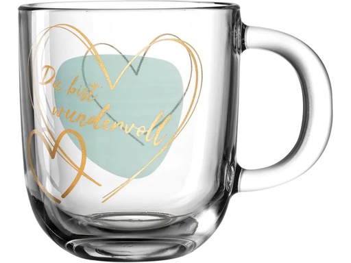[90220702 1345380] Leonardo Kaffeetasse Emozione – Du bist 400 ml, 1 Stück