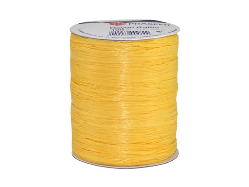 [90220832 1318969] Pattberg Geschenkband Raffia Rayon 100 m, Gelb