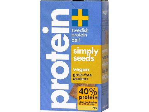 [90035676 1023175] swedish protein deli Crackers Simply Seeds 70 g