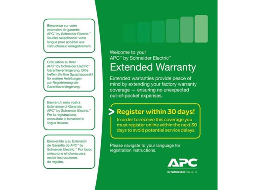 [90035685 557037] APC Garantieerweiterung WBEXTWAR1YR-SP-01A 1 Jahr