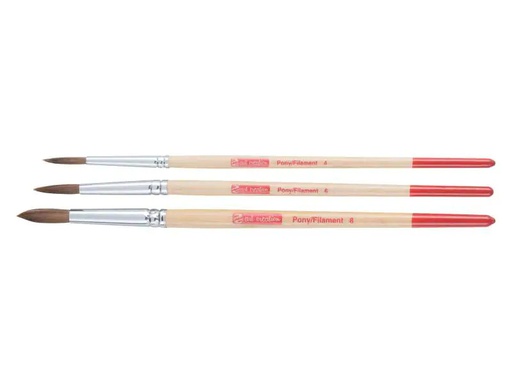 [90035770 997129] Talens Aquarellpinsel Rund, 3 Stück