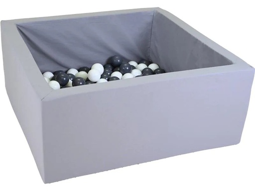 [90221684 1334479] Knorrtoys Bällebad soft – eckig grey 100 balls grey &amp; white