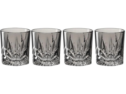 [90221967 1344554] Leonardo Whiskyglas Capri 220 ml, 4 Stück, Grau